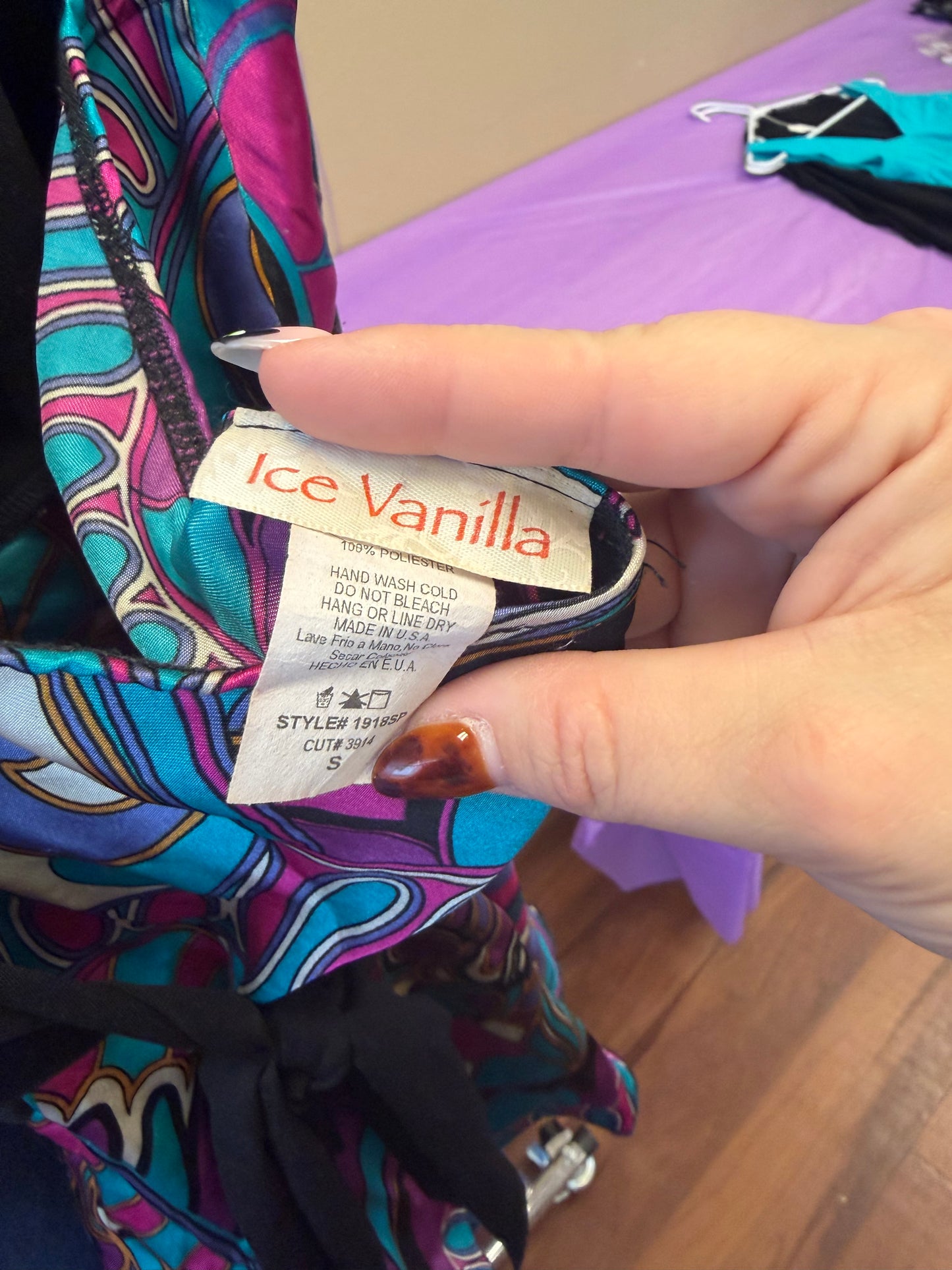 Pink & Purple Y2K Halter Tank - S