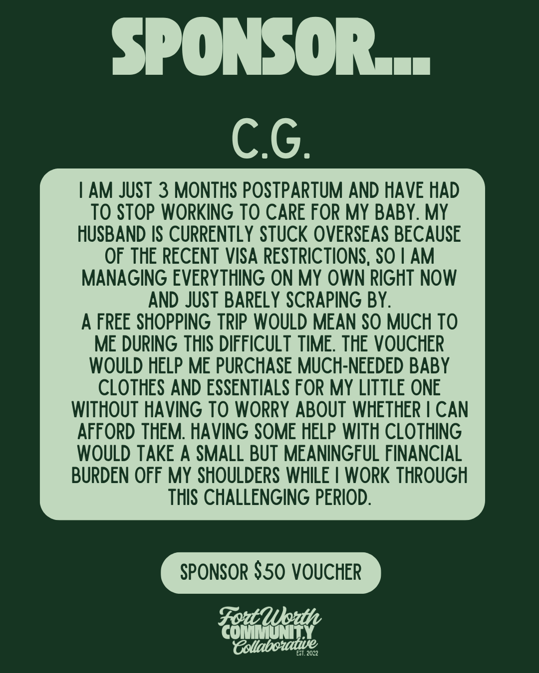Sponsor A Voucher
