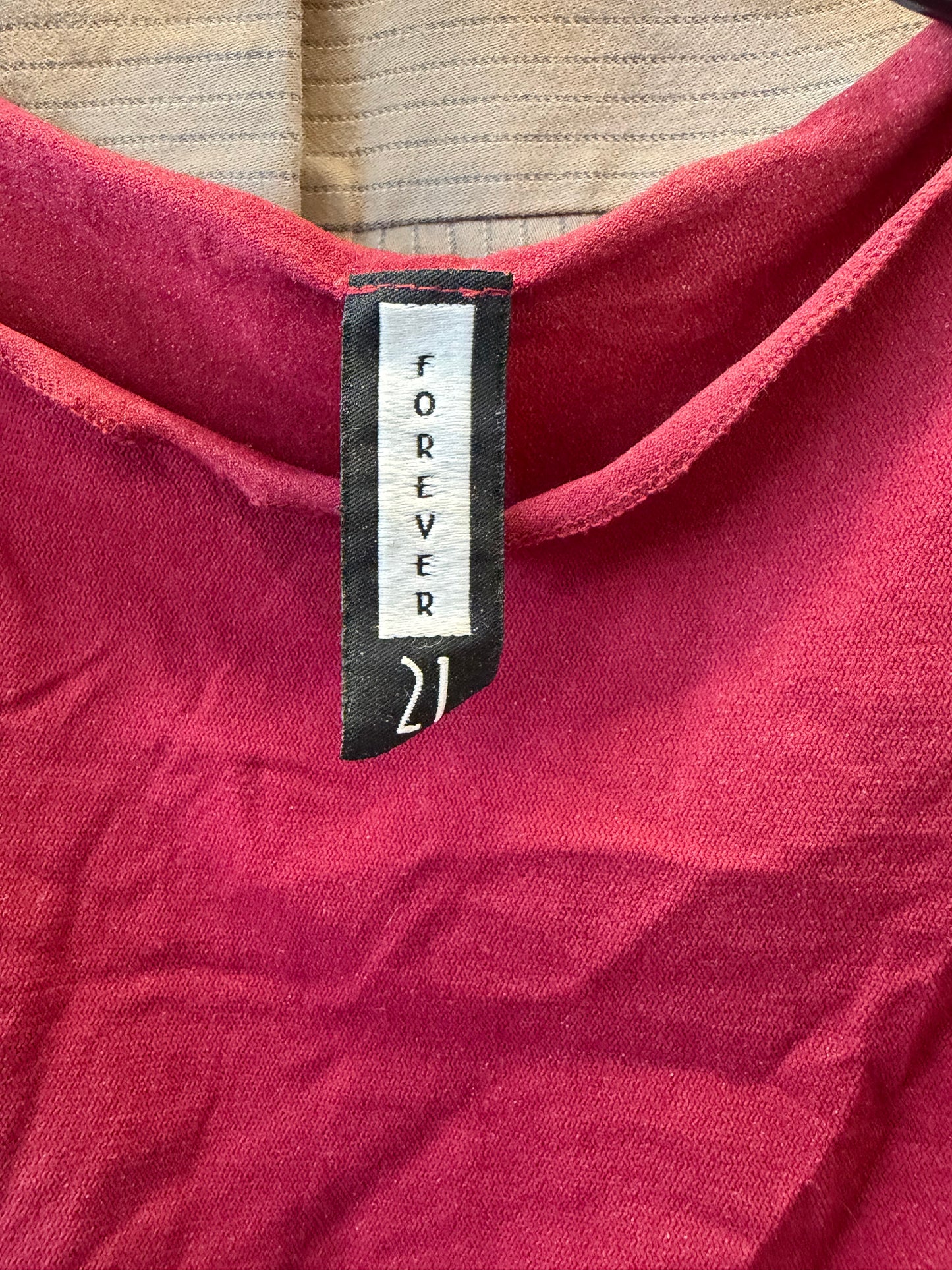 Forever 21 Y2K Red Tank - M