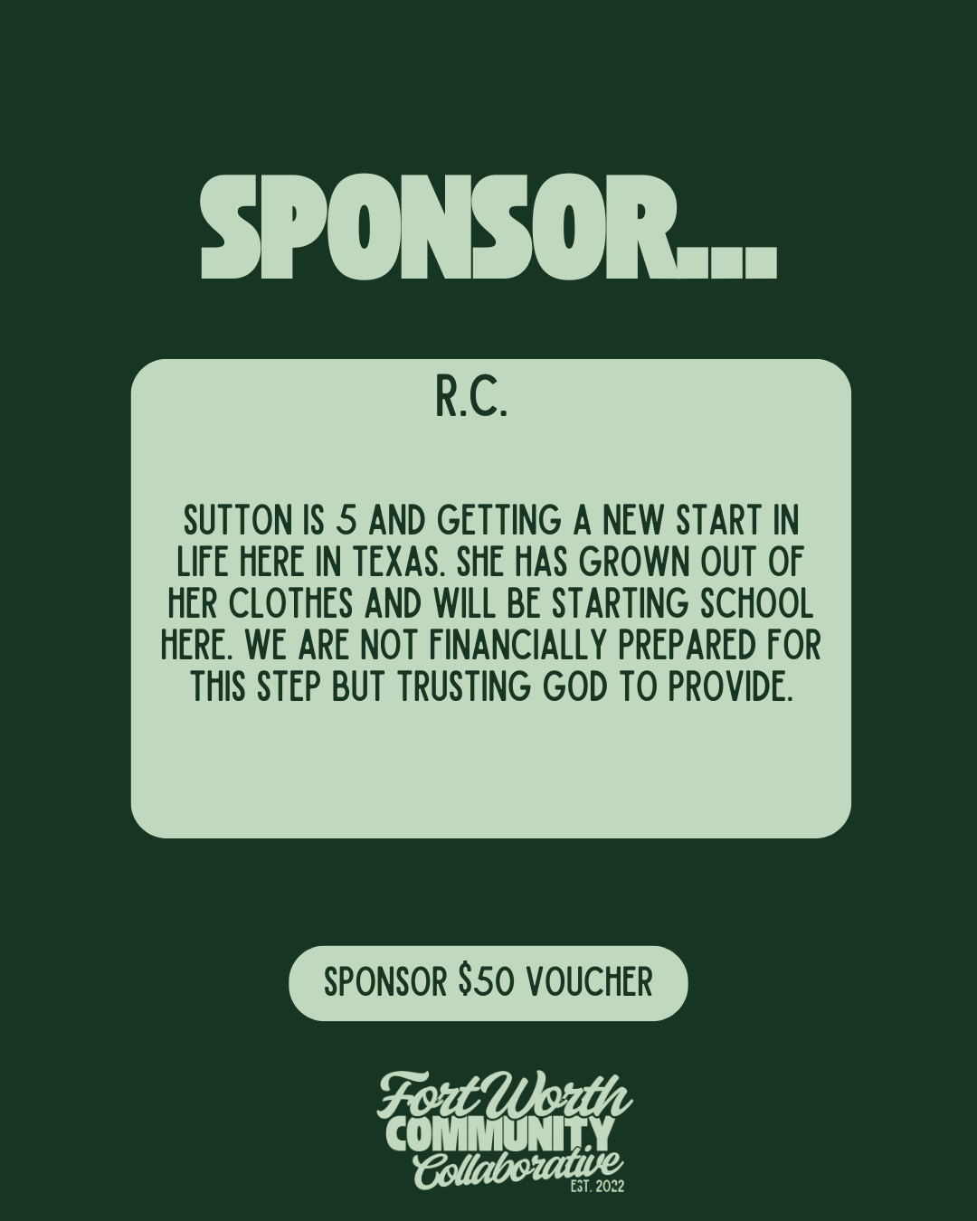 Sponsor A Voucher