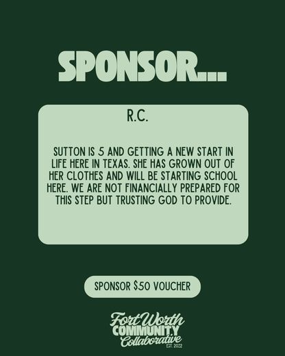 Sponsor A Voucher