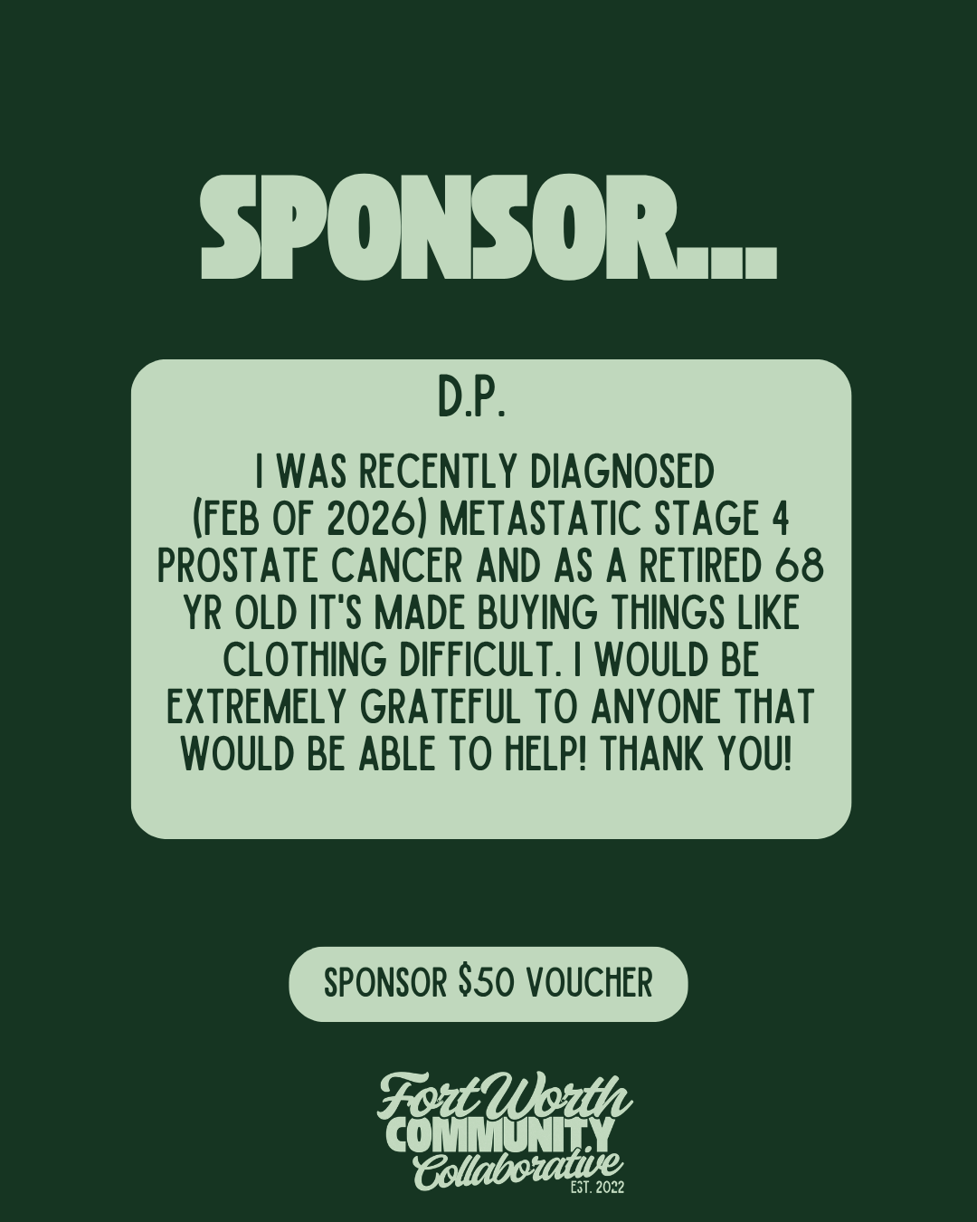 Sponsor A Voucher