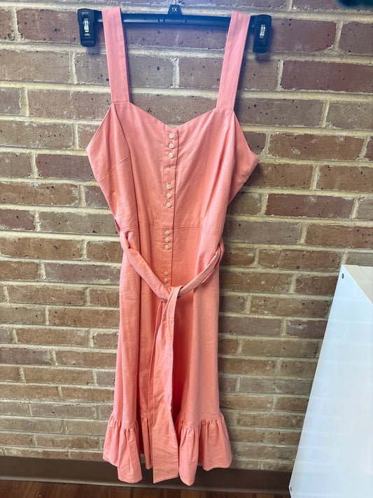 Valentine’s Day Pink Button-Up Dress (8)