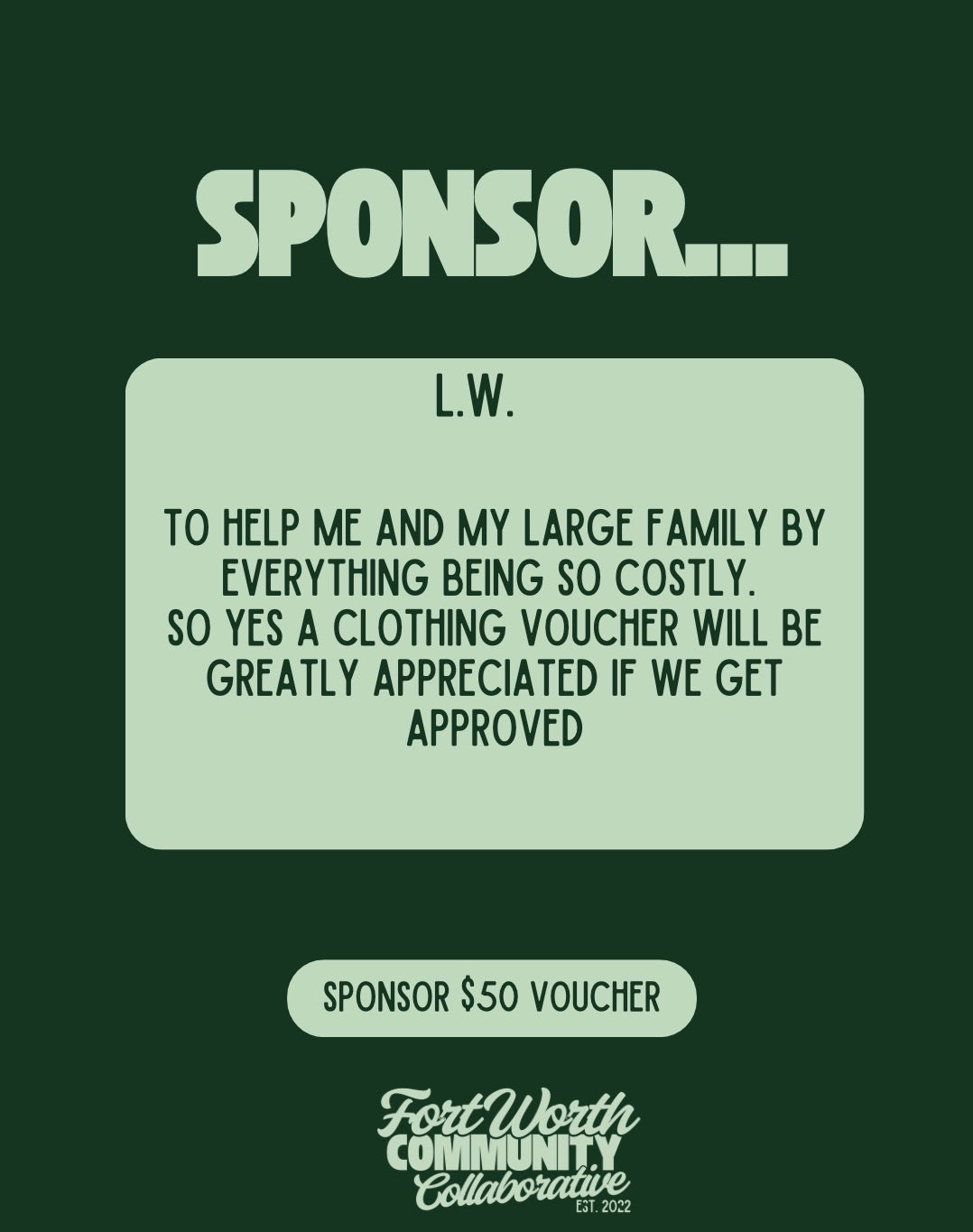 Sponsor A Voucher