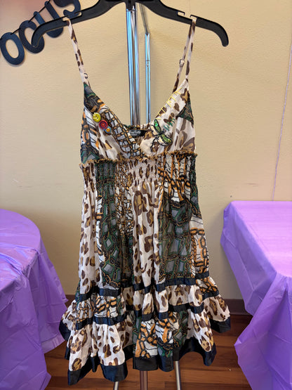 Cheetah Tank Dress - M