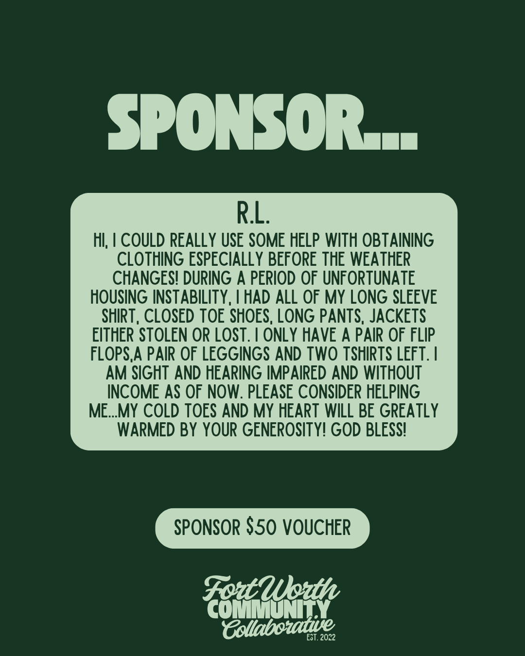 Sponsor A Voucher