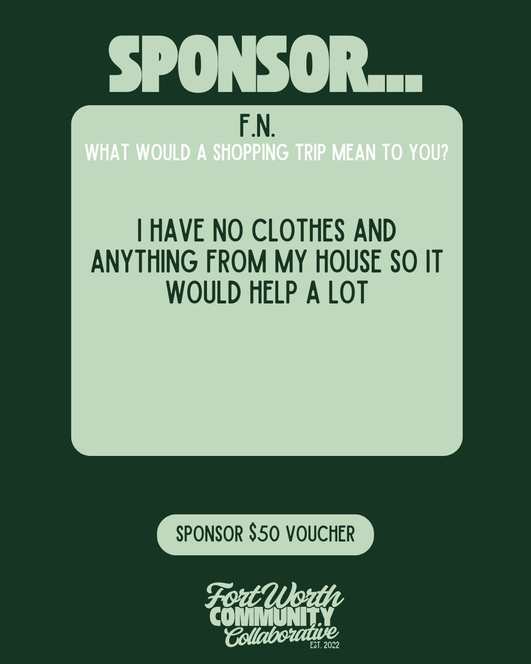 Sponsor A Voucher
