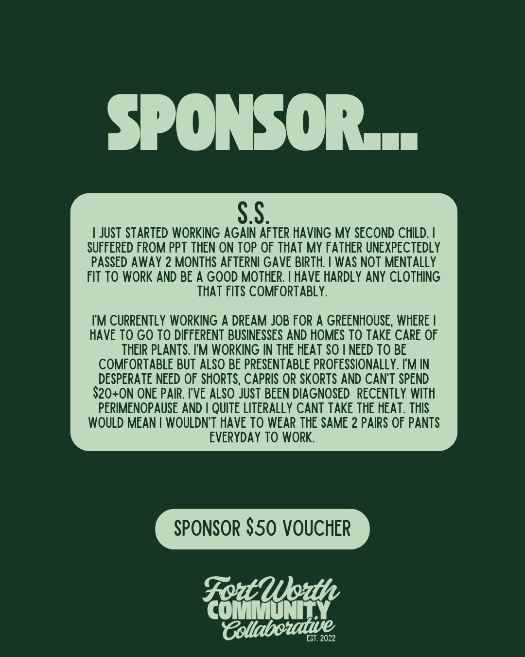Sponsor A Voucher