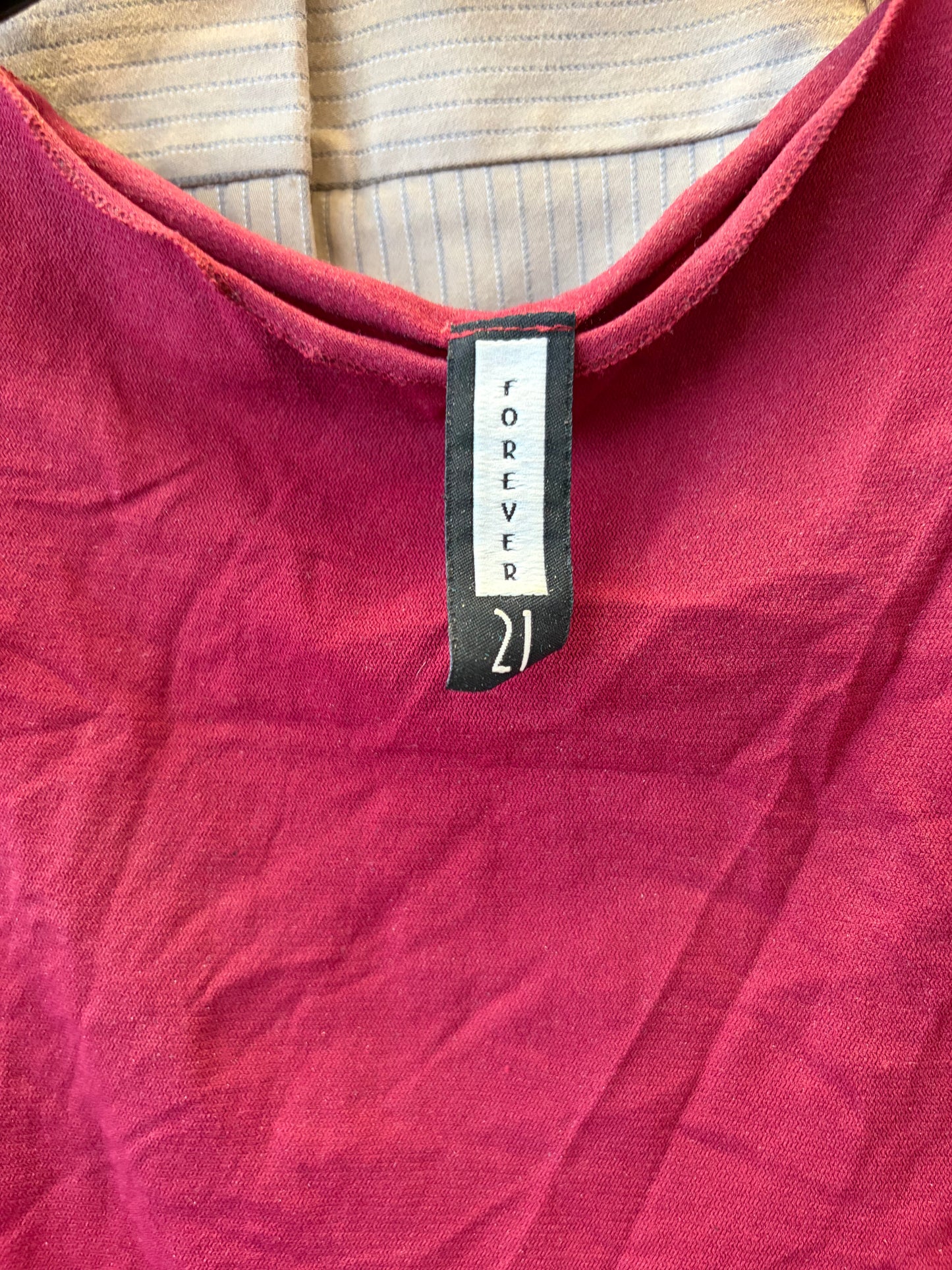 Forever 21 Y2K Red Tank - M