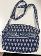 Quilted blue crossbody