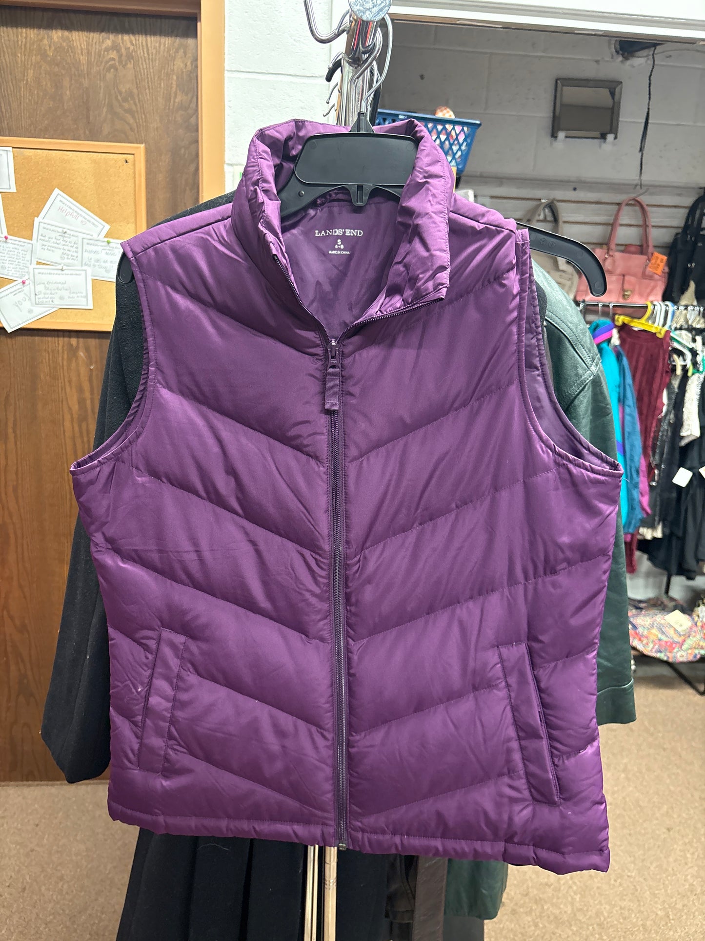 Land’s End Puffer Vest Sz S
