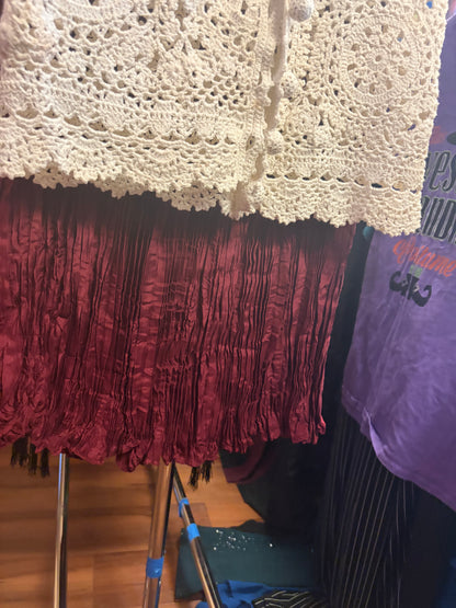 Vintage Crepe Skirt NWT!-L