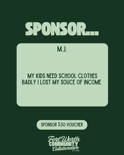 Sponsor A Voucher