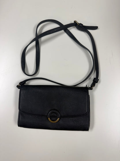 Black leather crossbody