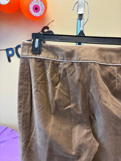 Ann Taylor brown suede pants- size 6