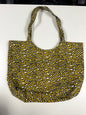 Yellow leopard tote