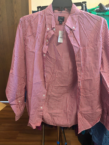 J Crew Plaid Button Up-NWT!-M