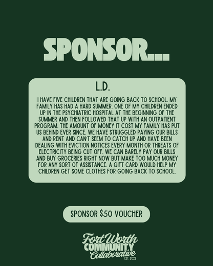 Sponsor A Voucher