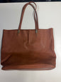 Brown floppy leather tote