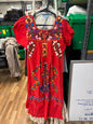 Embroidered Mexican Dress-M