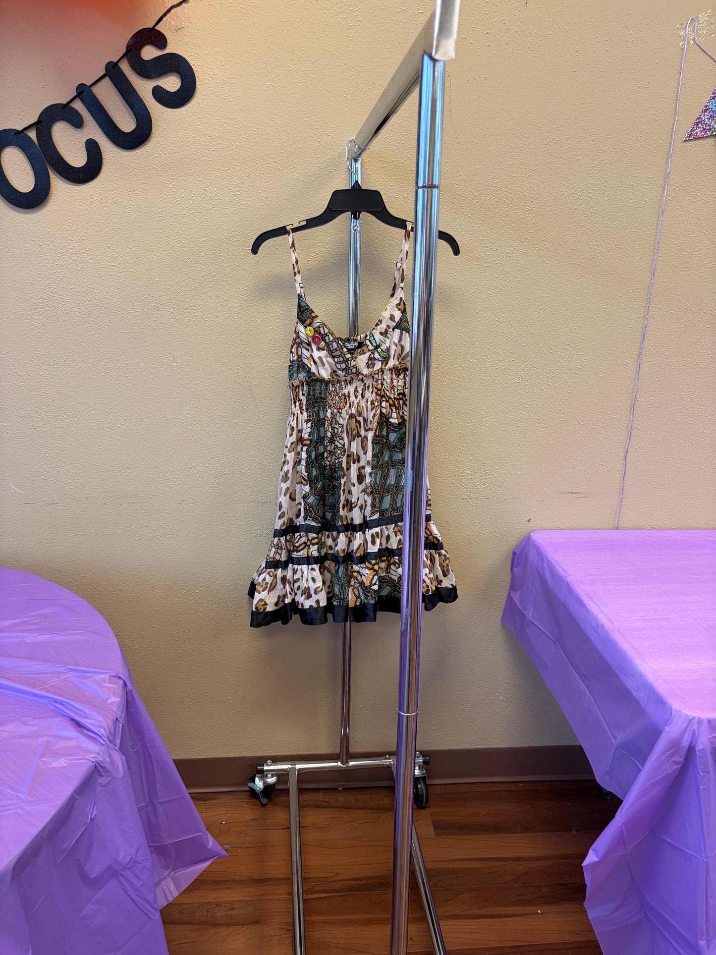 Cheetah Tank Dress - M