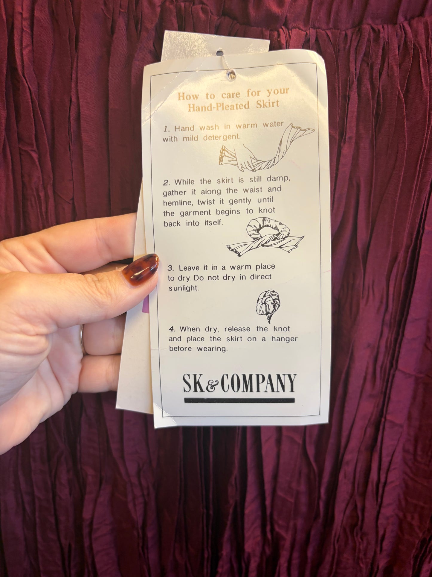 Vintage Crepe Skirt NWT!-L