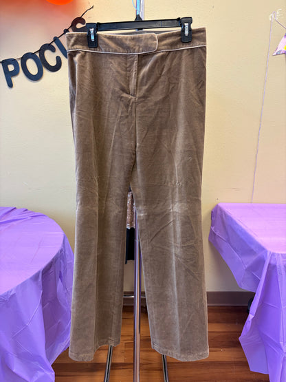 Ann Taylor brown suede pants- size 6