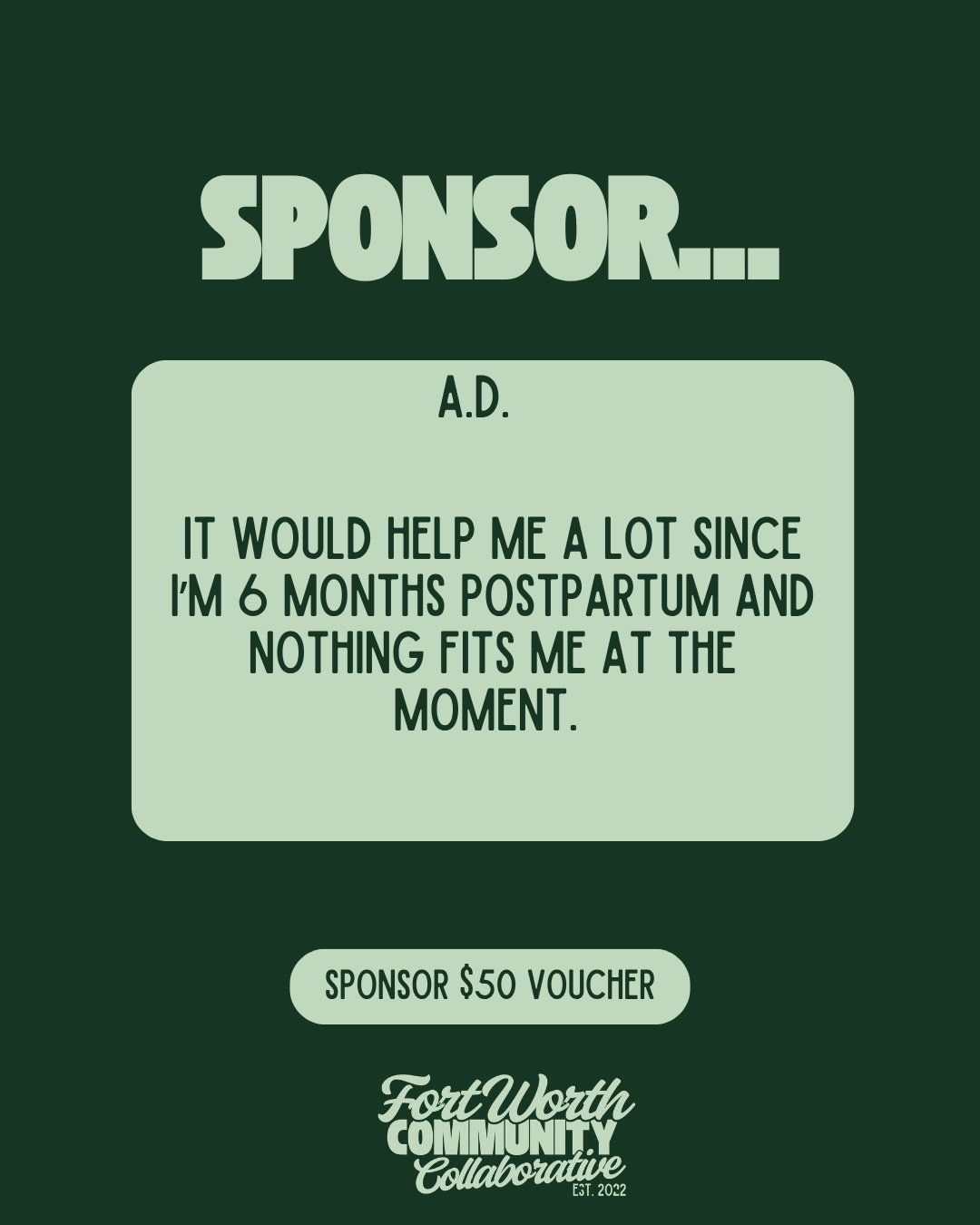 Sponsor A Voucher