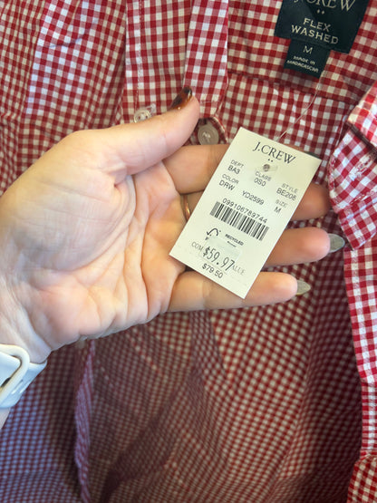 J Crew Plaid Button Up-NWT!-M