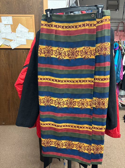Earthy Wrap Skirt Size 10