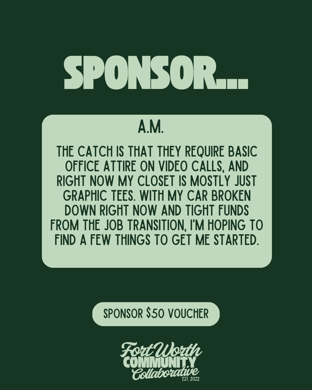 Sponsor A Voucher