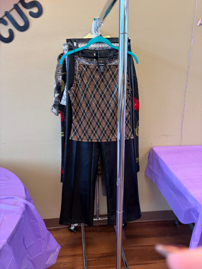 Express Brown Sequined Tank - M