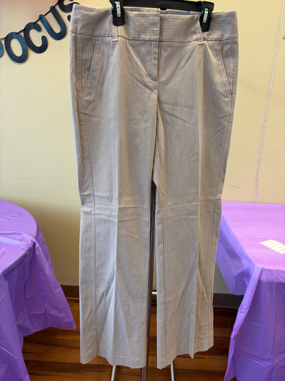 Ann Taylor Tan Pinstripe Pants - Size 6