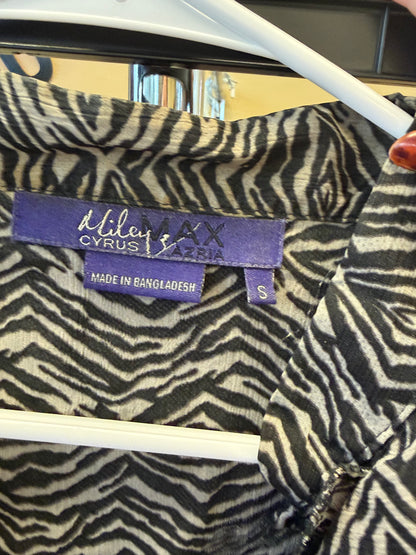 Miley Cyrus Cheetah Ruffle Tank - S