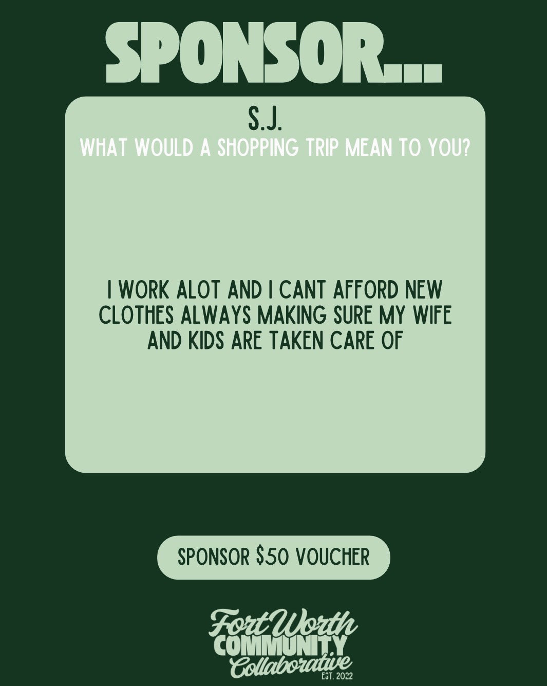Sponsor A Voucher