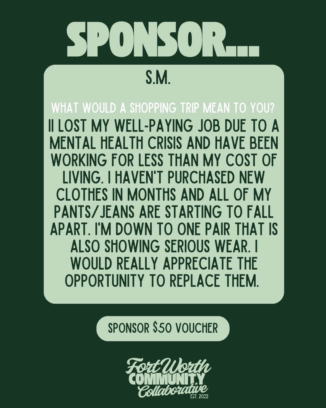 Sponsor A Voucher