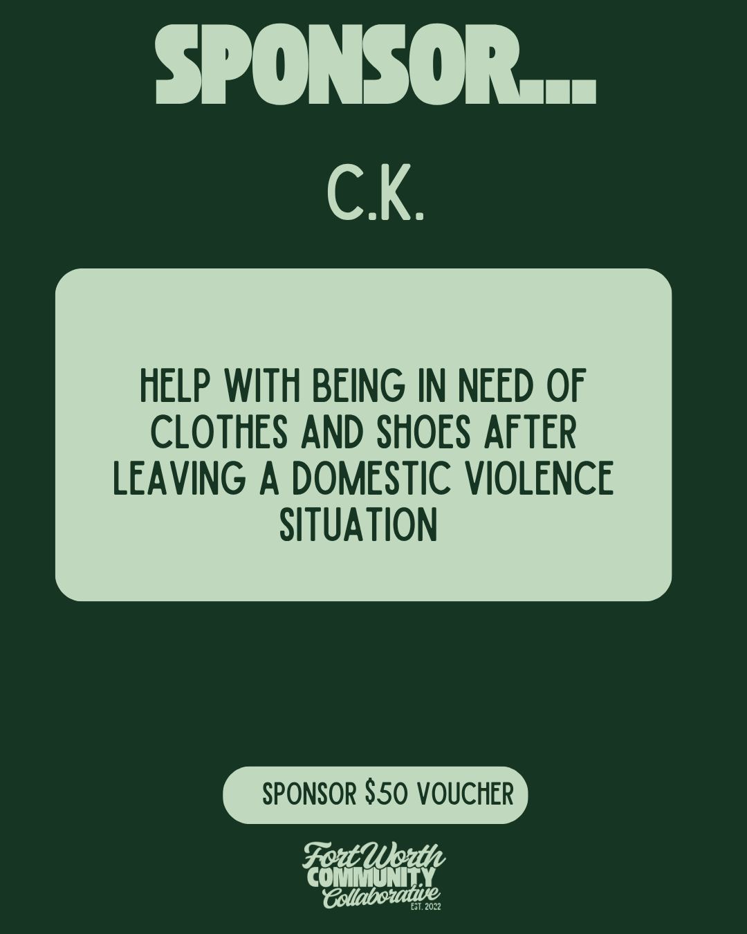 Sponsor A Voucher