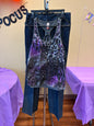Purple Sequined Cheetah Tank - M