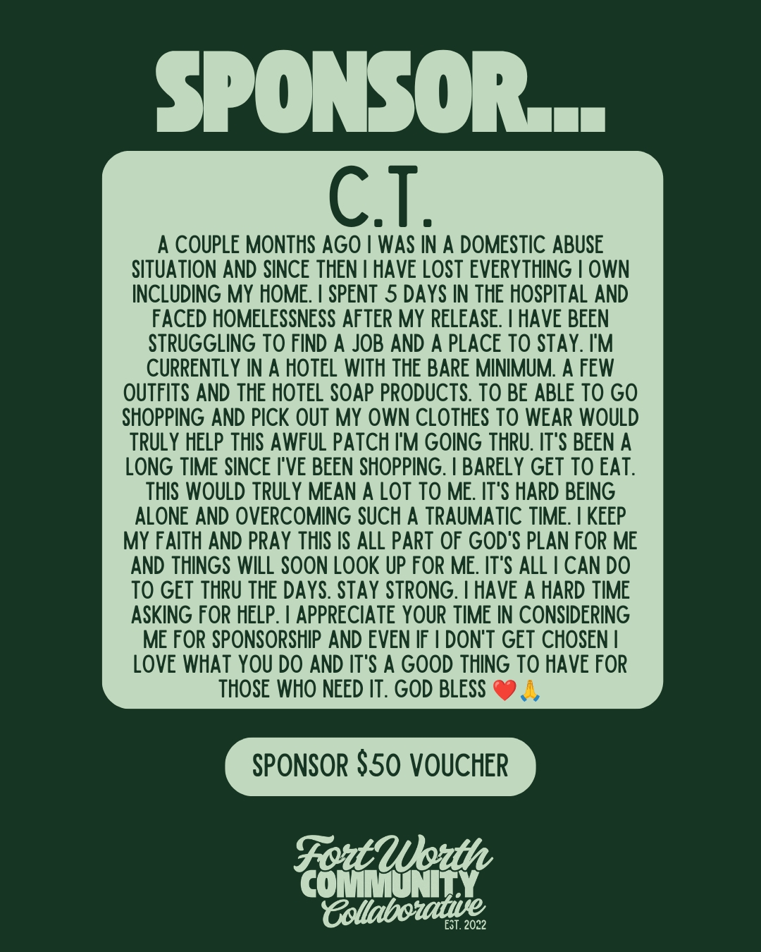 Sponsor A Voucher