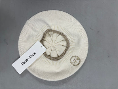 MK Cream and Gold Beret