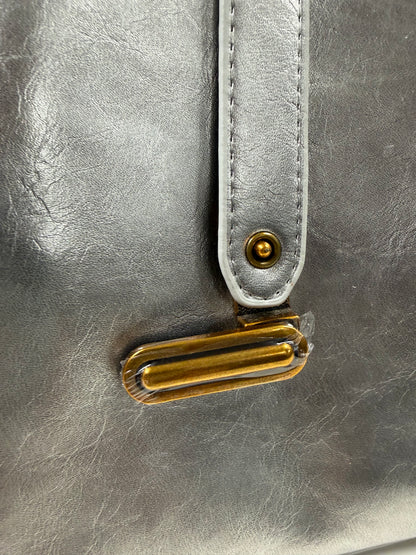 Zara Silver Gloss Tote