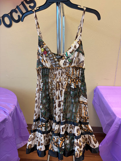 Cheetah Tank Dress - M
