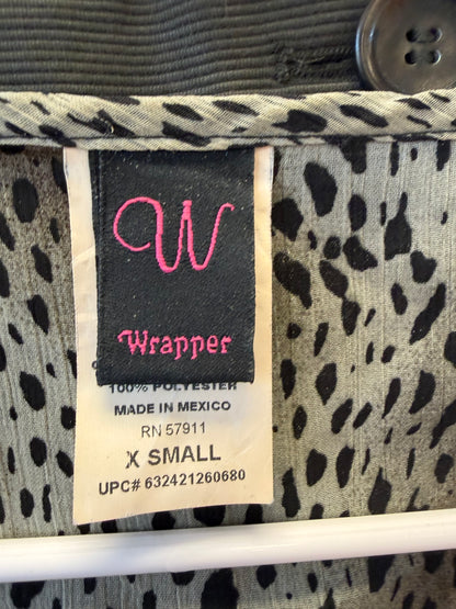 Green Cheetah Ruffle Tank - XS