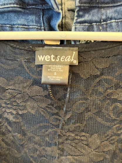 Wet Seal Lacy Black Tank - S