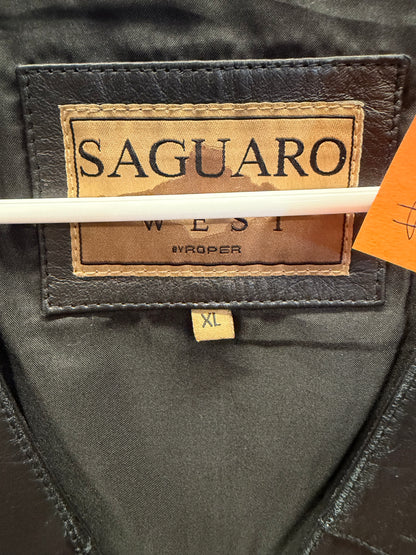 Saguaro West Leather Vest- XL