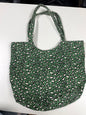 Green leopard tote