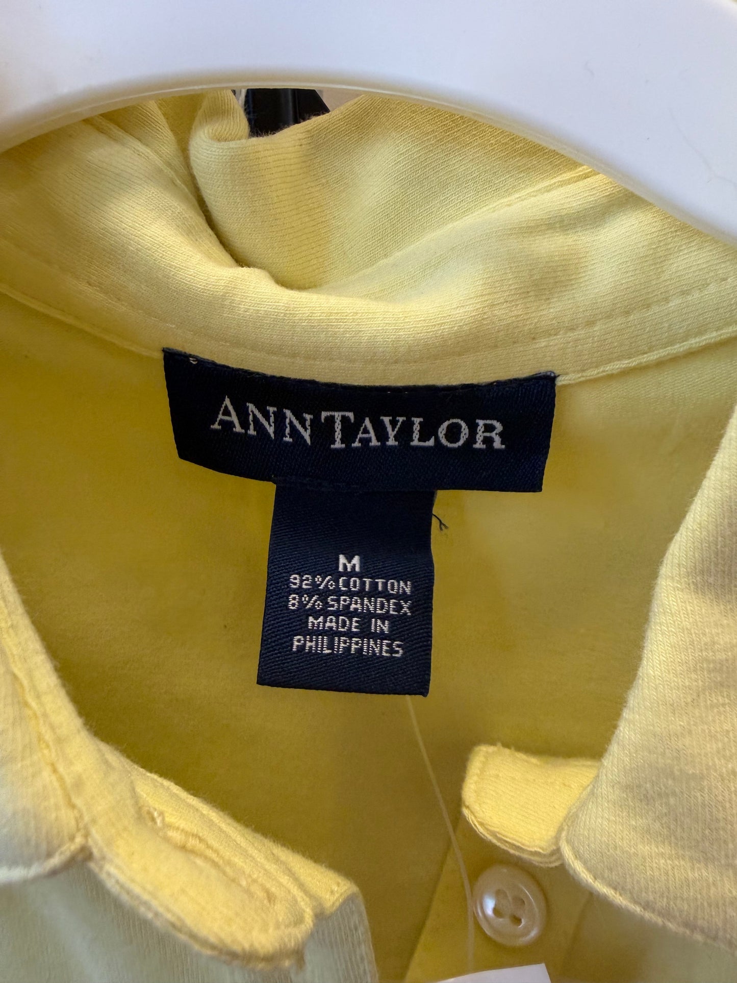Ann Taylor Yellow Collared Tank - M