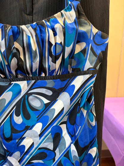 Blue Y2K Dressy Tank - S