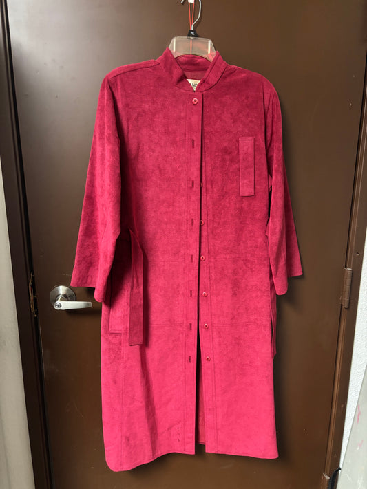 Jane Andre Red Suede Coat- L