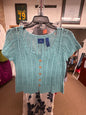 Blue Knit Cardigan Sz L